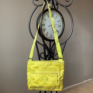 Neon Yellow Coach Purse
